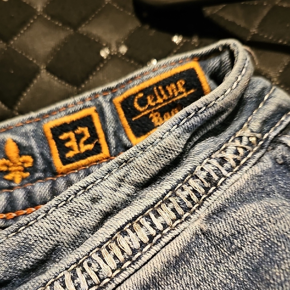 Celine Denim Bootcut Jeans in Blue